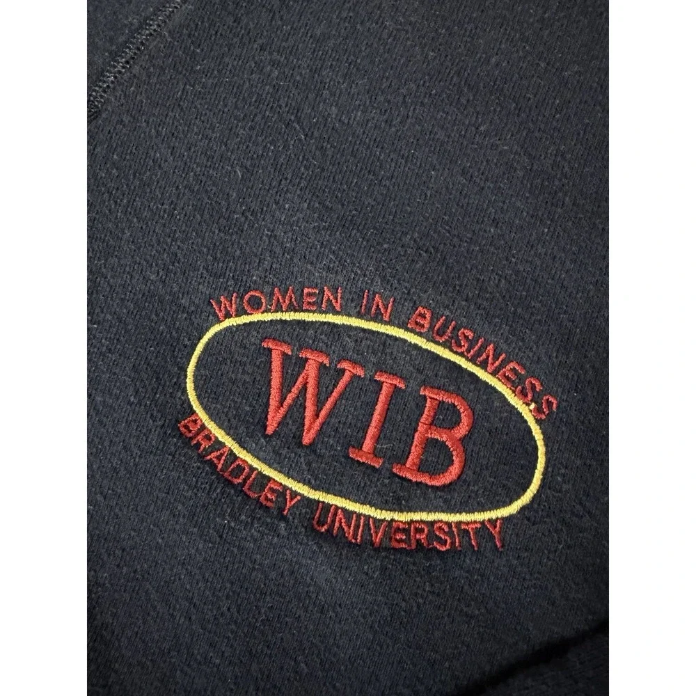Vintage Bradley University WIB Sweatshirt Large Soffe USA Made Women In Business
